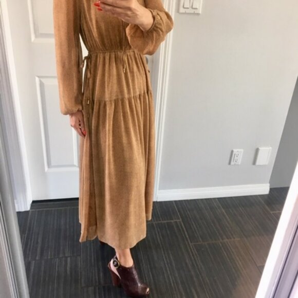 Mink Pink Midi,long sleeve, boho dress size small - Picture 8 of 16